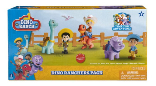 Dino Ranch 87133 - Pack 3 Vaqueros Y 3 Dinos Regalo Niños