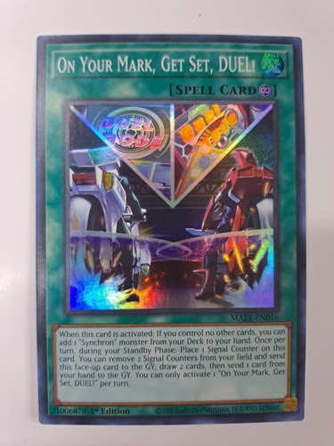 On Your Mark Get Set Duel Maze-en016 Super Rare Yugioh