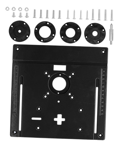 Placa De Inserción Para Mesa De Fresado De 9,6 X 9,4 Negro