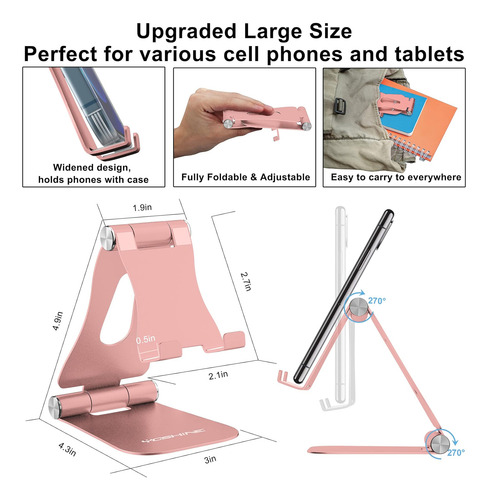 Yoshine Soporte Para Teléfono Celular Plegable Soporte Para