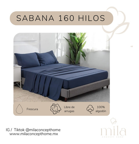 Juego De Sábanas De 160 Hilos Tamaño King Size Color Blanco Incluye 1 Sabana 1 Sabana Cubre Colchon 2 Fundas Almohada Marca Mila Home