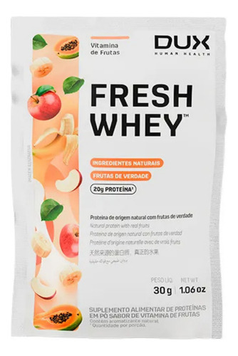 Sache Whey Protein Fresh Dux Vitamina De Frutas 29g