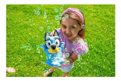 Bluey Burbujero Musical Maquina De Burbujas Sin Derrames / J Azul