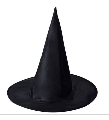 Aline Festa Chapéu de bruxa halloween cor preto 