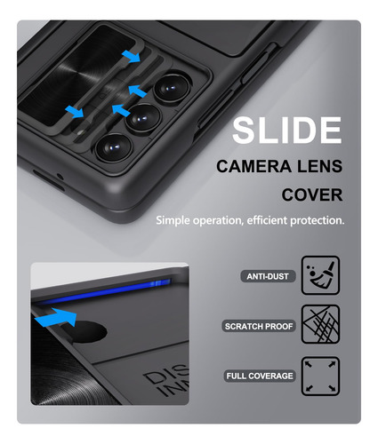 Capa Para Samsung Galaxy Z Fold 5 Sixbox Com Suporte E Cartã