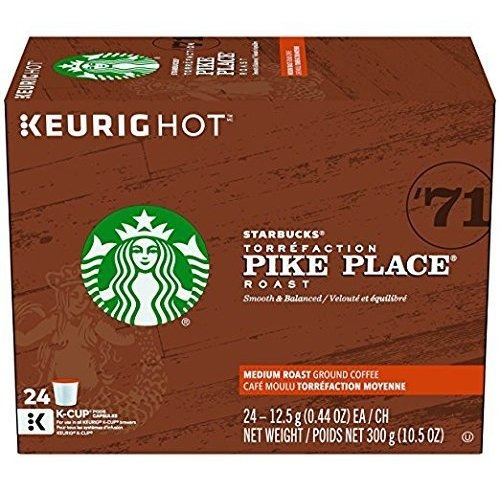 Starbucks Pike Place Roast, K-cup De Keurig Cerveceros, 24 C