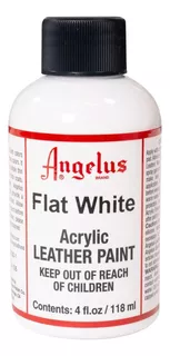 Angelus - Pintura Acrlica Para Cuero, 4 Onzas, Color Blanco