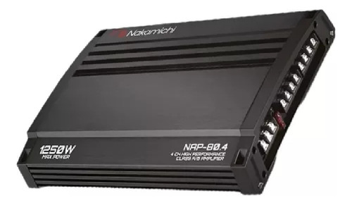 Amplificador Nakamichi Nap-80.4 Clase A/b De 4 Canales Color Negro