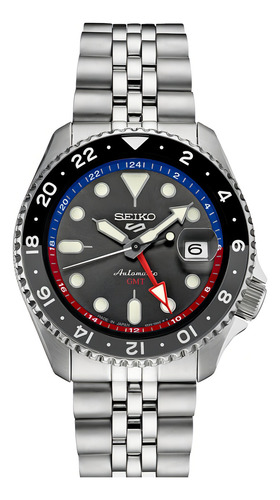 Seiko Ssk019j1 hombres Deportes,gmt,mecánico,automático,inoxidable,tono Plata,wr,ssk019, Ssk019j1