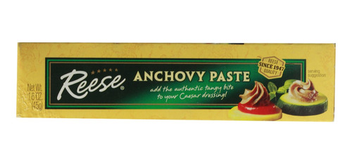 Pasta De Anchoas En Tubo Reese Anchovy Paste 45g Importada
