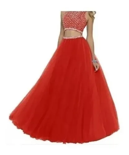Vestidos de 15 online rojo con blanco