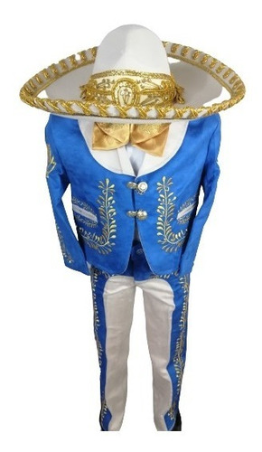 Traje Charro Bordado De Lujo, Camisa, Sombrero ,moño Bordado