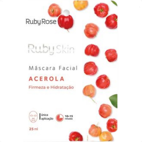 Imagem 3 de 10 de Máscara Facial De Tecido Ruby Skin Ruby Rose