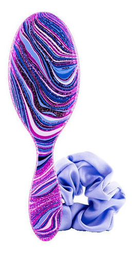 Kit Wetbrush Swirl Style Escova E Scrunchie Lilás