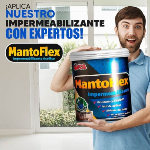 Pintura Impermeabilizante Manto Flex Silver Cuñete Aluminio