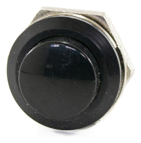 2 Pulsadores N Abierto Orif 16mm Externo 19mm 3a Negro