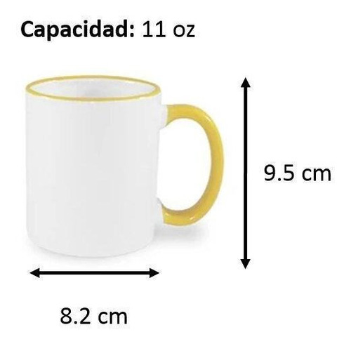 Imagen 7 de 7 de Taza 2 Colores Con Asa Sublimarts
