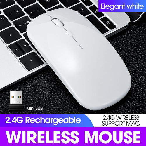 Mouse Bluetooth Inalámbrico De Carga Para Oficina, Modo Dual