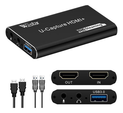 Capturadora De Video Streaming Hdmi 4k 1080p Xbox Ps4 