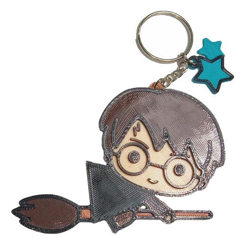 5 Llaveros 3d Souvenir: Harry Potter Ron Hermione +dije!