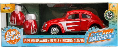 Slug Bug 1959 Volkswagen Y Boxing Gloves Rojo 1:32 Jada