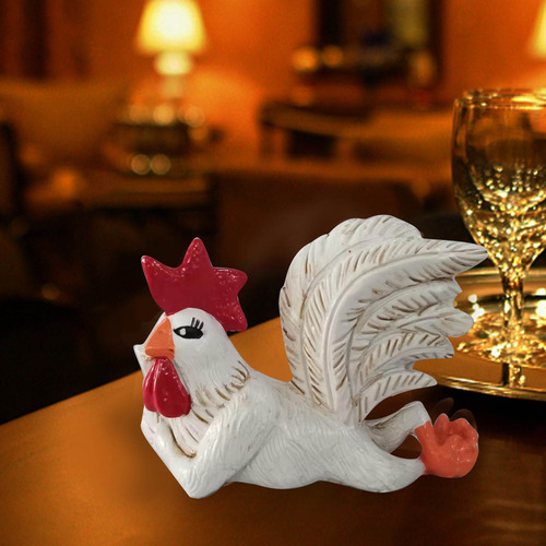 Decoraciones De Fiesta Blancas Con Diseño De Gallo En Forma