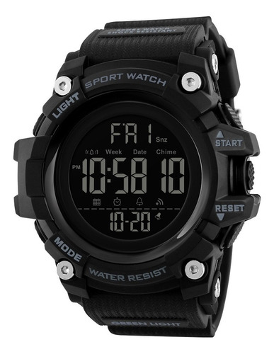 Reloj Skmei 1384  Negro   Resistente  Al Agua 50 Metros 