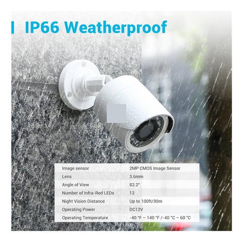 8ch 5mp Lite 5in1 Dvr 2mp Hd Sistema De Videovigilancia