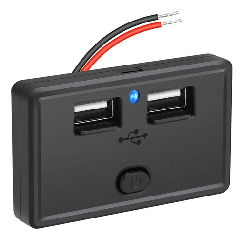 Toma De Corriente Usb De 12 V, Enchufe De Cargador Usb Dual 