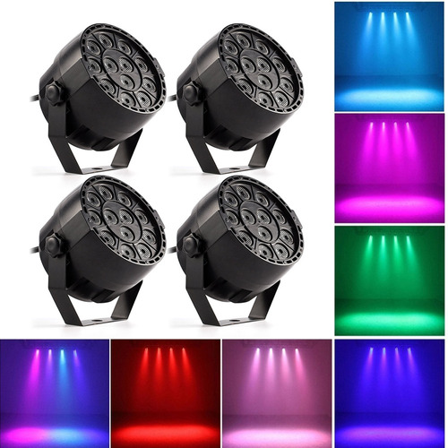 Luz De La Etapa Led Lámpara Rgbw Par Luces 12pcs Leds 12w