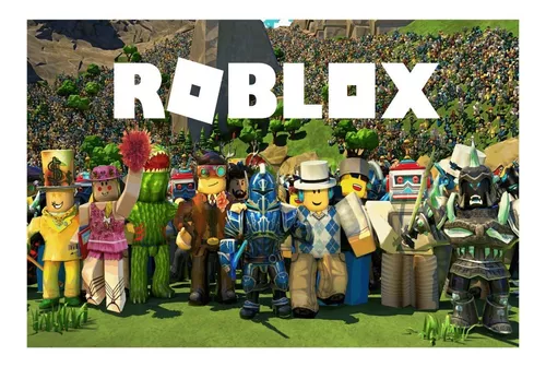 Painel Decorativo Festa Roblox #04 - 150x100