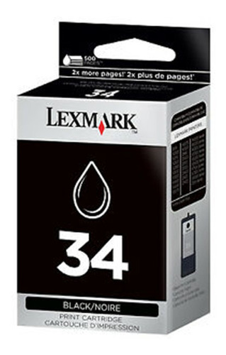 Cartucho Tinta Negro Lexmark 34 - 18c0034