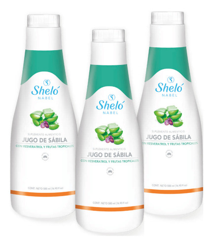 3 Jugo De Sábila Con Resveratrol/ Ácidez Estomacal + Regalo
