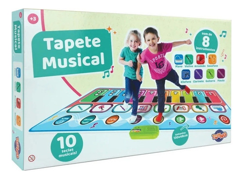 Brinquedo Tapete Musical Premium 130x48cm Toyng 43713