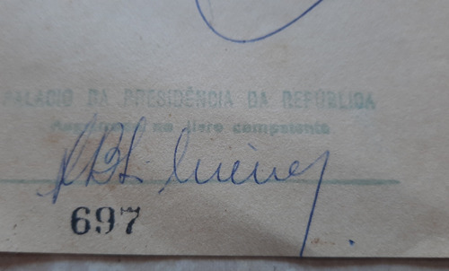 Documento Oficial Assinatura Pres João Goulart (jango) 1962 (Usado)