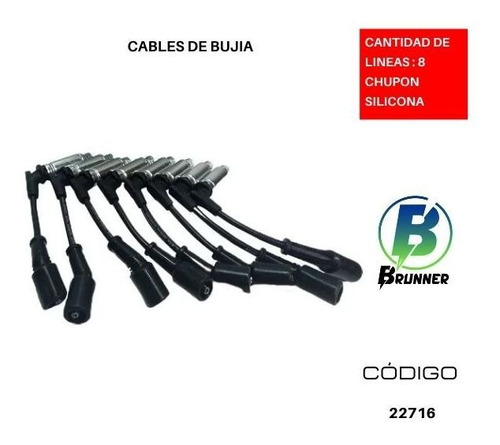 Cables De Bujia Chevrolet Trailblazer 5.3l 2005-2008