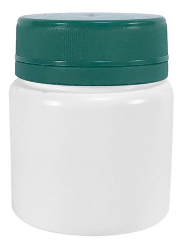 Pote Plástico Para Cápsulas 50ml C/ Tampa Lacre (300 Peças) Sabor Verde Escuro