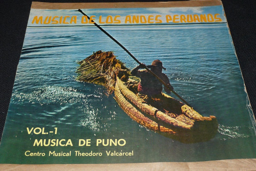 Jch- Theododo Valcarcel Musica De Los Andes  Vol 1 Lp