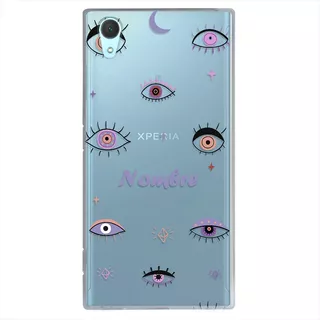 Funda Para Sony Xperia Ojos Turcos Personalizada Con Nombre