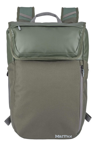 Mochila De Viaje Para Laptop Hasta 15   Verde Compacta