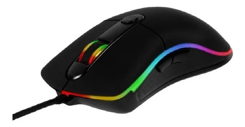 Imagen 4 de 6 de Mouse Gamer Meetion Gm20 Con Luz Rgb Negro 4800dpi Pc Ps4
