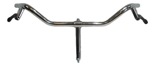 Manubrio Forma Acero Retro Cromado Stem Y Tornillo Manijas