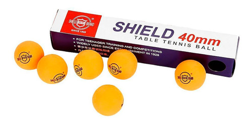 Bolinha De Tênis De Mesa Ping Pong Shield Brand Com 6 Peças