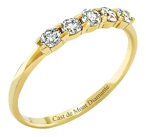 Anillo Churumbela Diamante Natural Compromiso Oro 14k 008