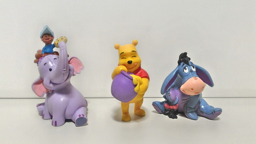 Miniaturas Disney Turma Do Pooh Bolota Bisonho Ursinho Puff