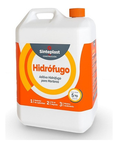 Hidrofugo Aditivo Para Morteros Antihumed 5 Kg Sinteplast Mm