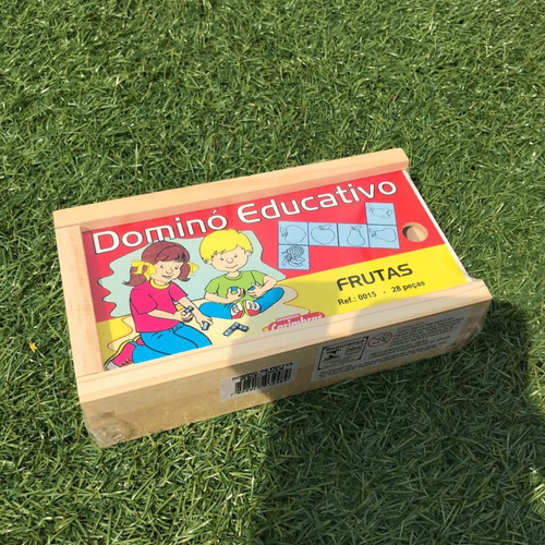 Imagem 3 de 4 de Dominó Frutas Brinquedo Educativo Brincar À Vista