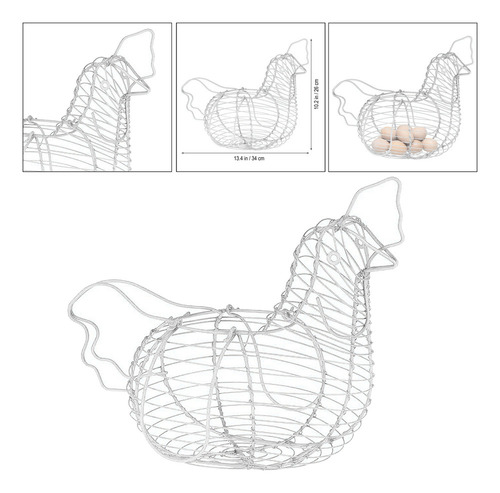 M Hierro Pollo Gallina En Forma De Alambre Huevo