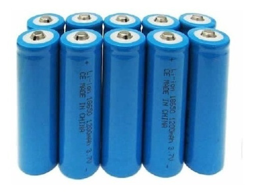 Pila De Litio 3,7 V De 1200 Mah. Linterna  Camping Mf Shop