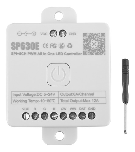 Controlador Led Bluetooth Sp630e Compatible Con Pwm Cct Rg M